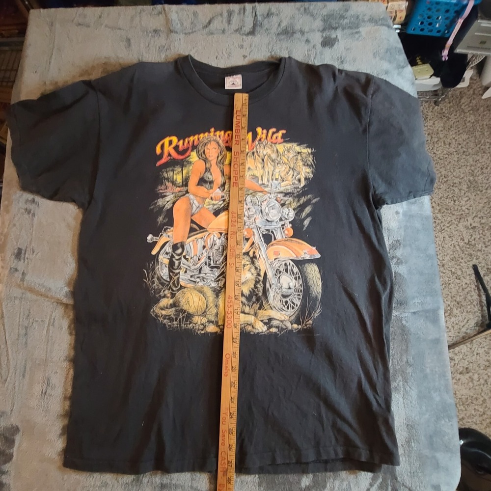 Vintage 90s Single Stitched T-shirt Running Wild Made in USA Size XL San Fran 96 - Picture 11 of 16